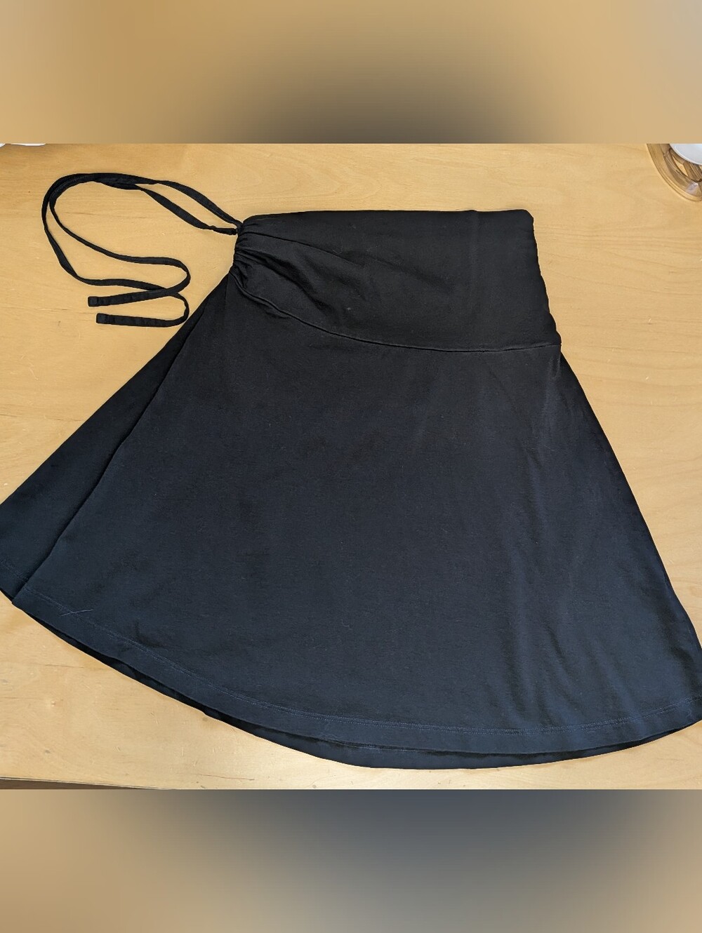 PATAGONIA Black Mini Skirt Women Size Medium Stretch Casual High Waist